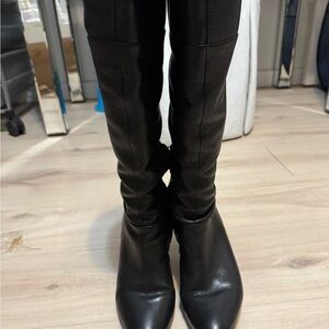 Black Women's Leather Boots